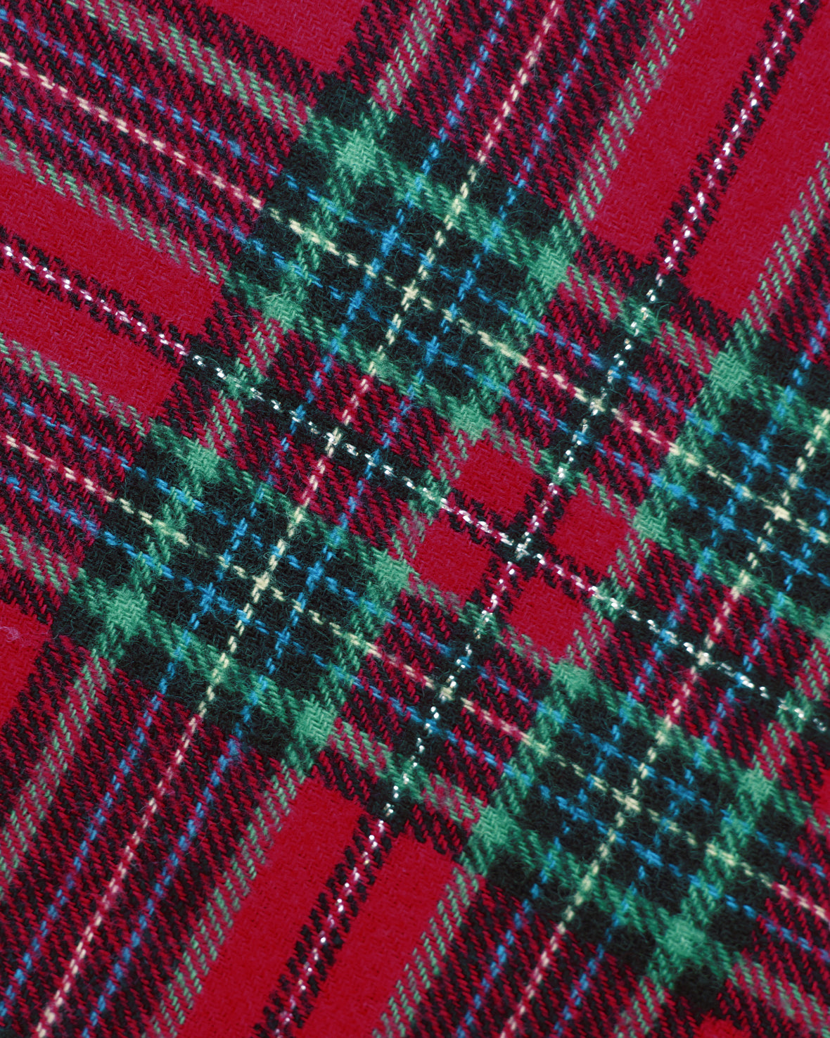 Organic Cotton Tartan Check Tie Front Long Pyjama Set