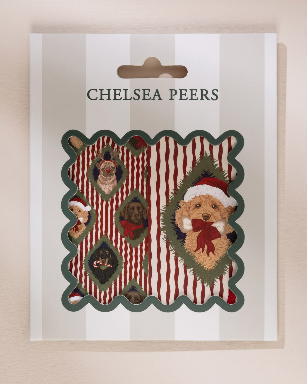 Christmas Chip & Friends Stripe Print Gift Tags 6 Pack
