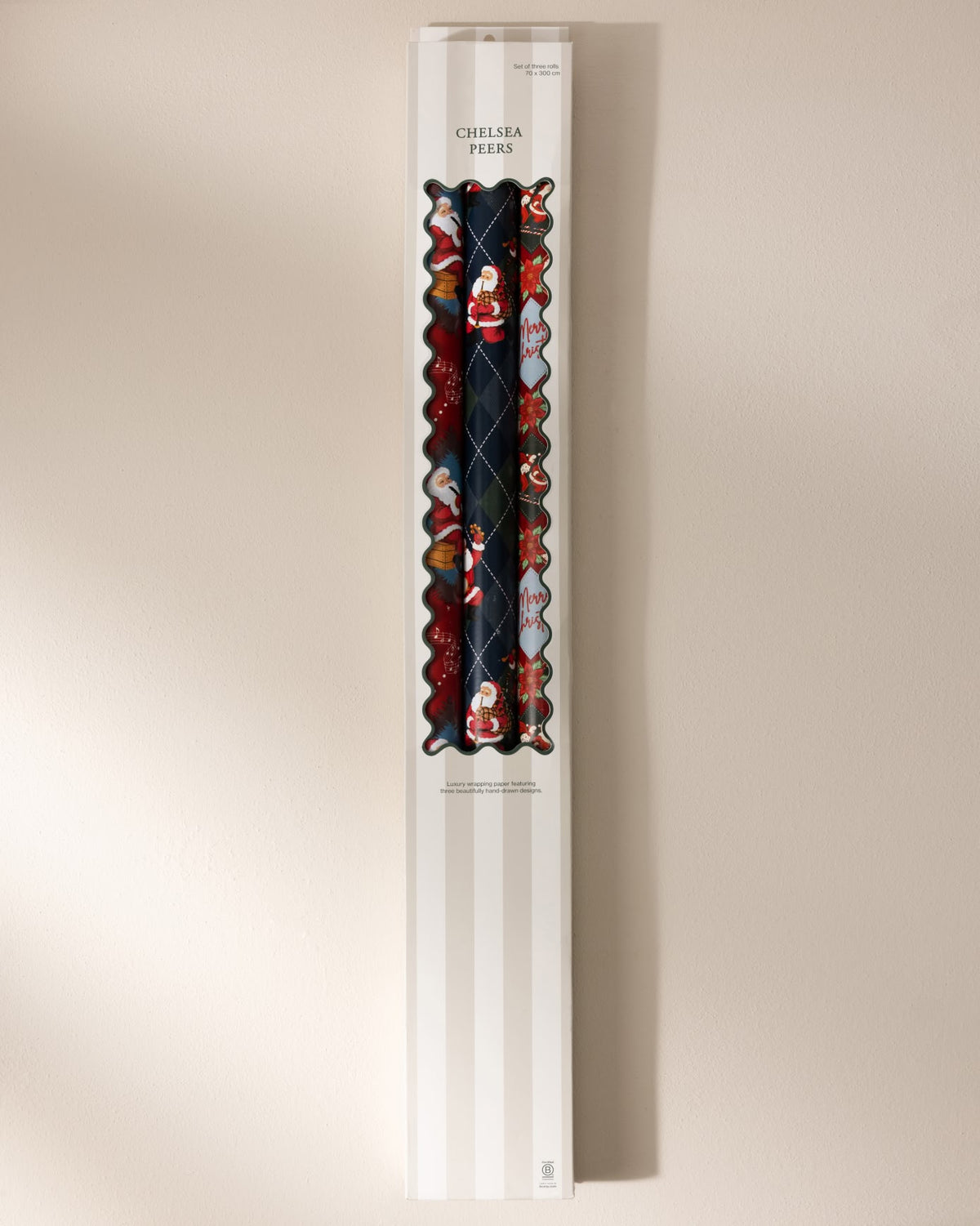 Christmas Santa Wrapping Paper 3 Pack