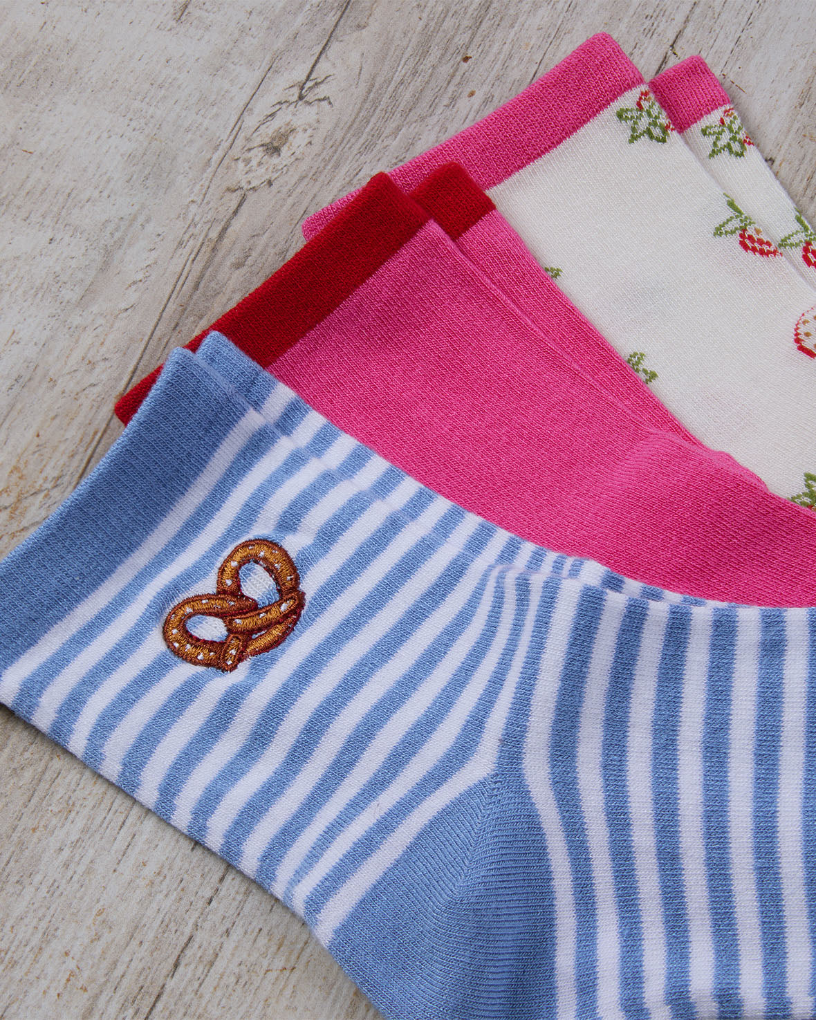 Breakfast Ankle Socks 3 Pack