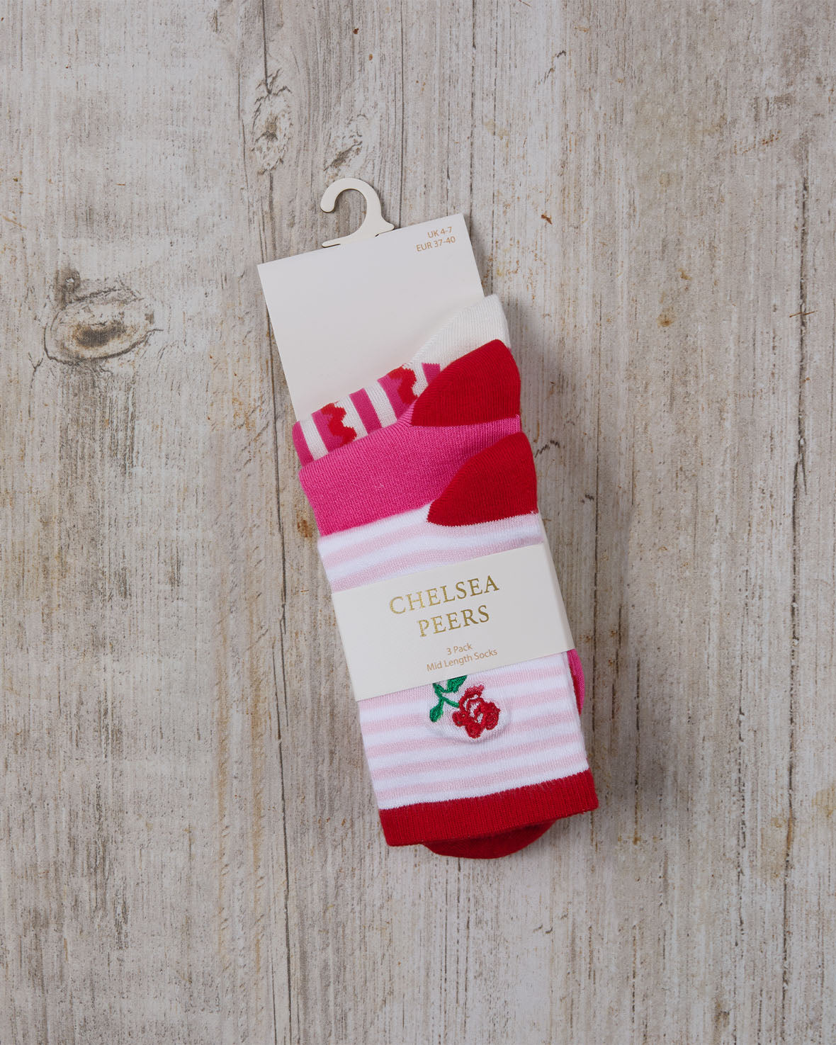 Wavy Stripe Ankle Socks 3 Pack