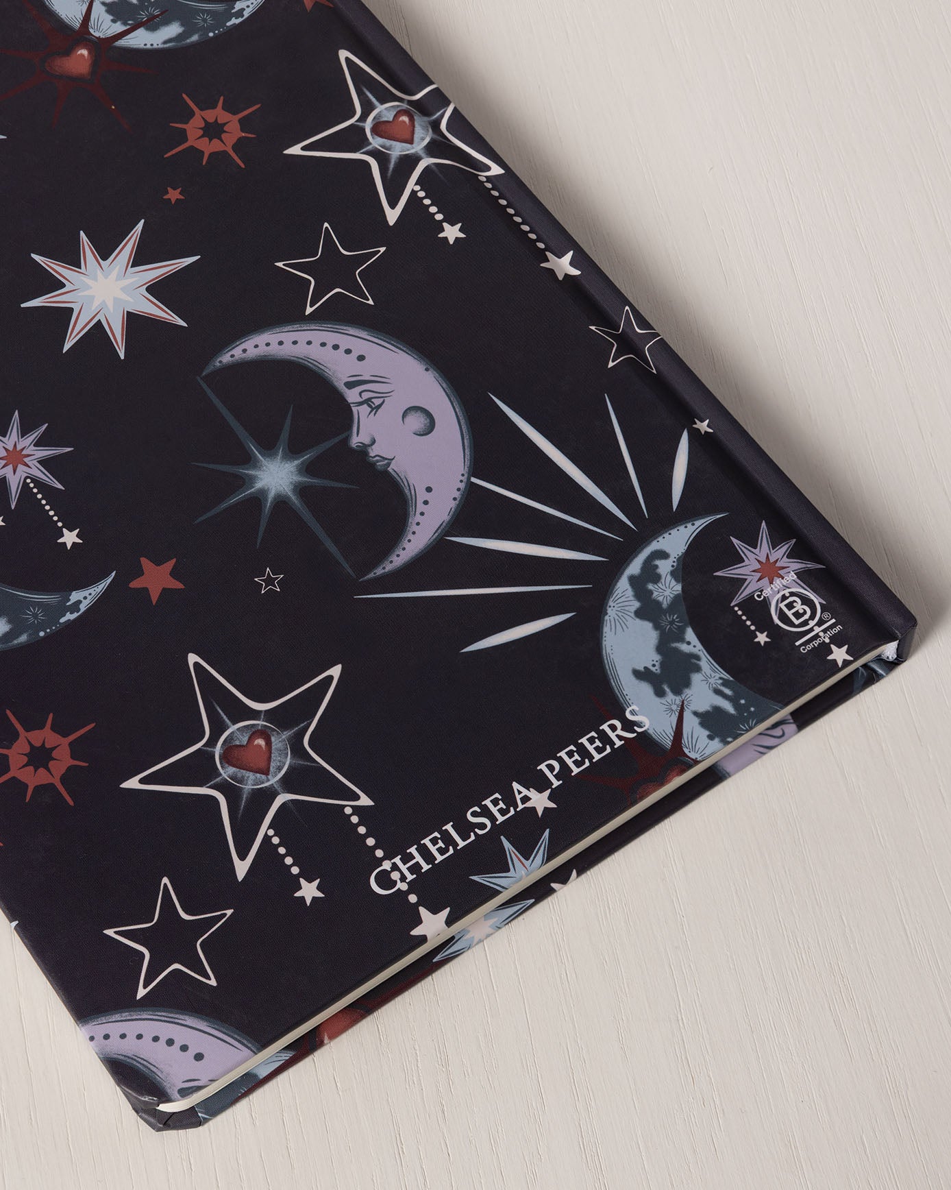 Hardback Lined Notebook - Mystic Moon Print