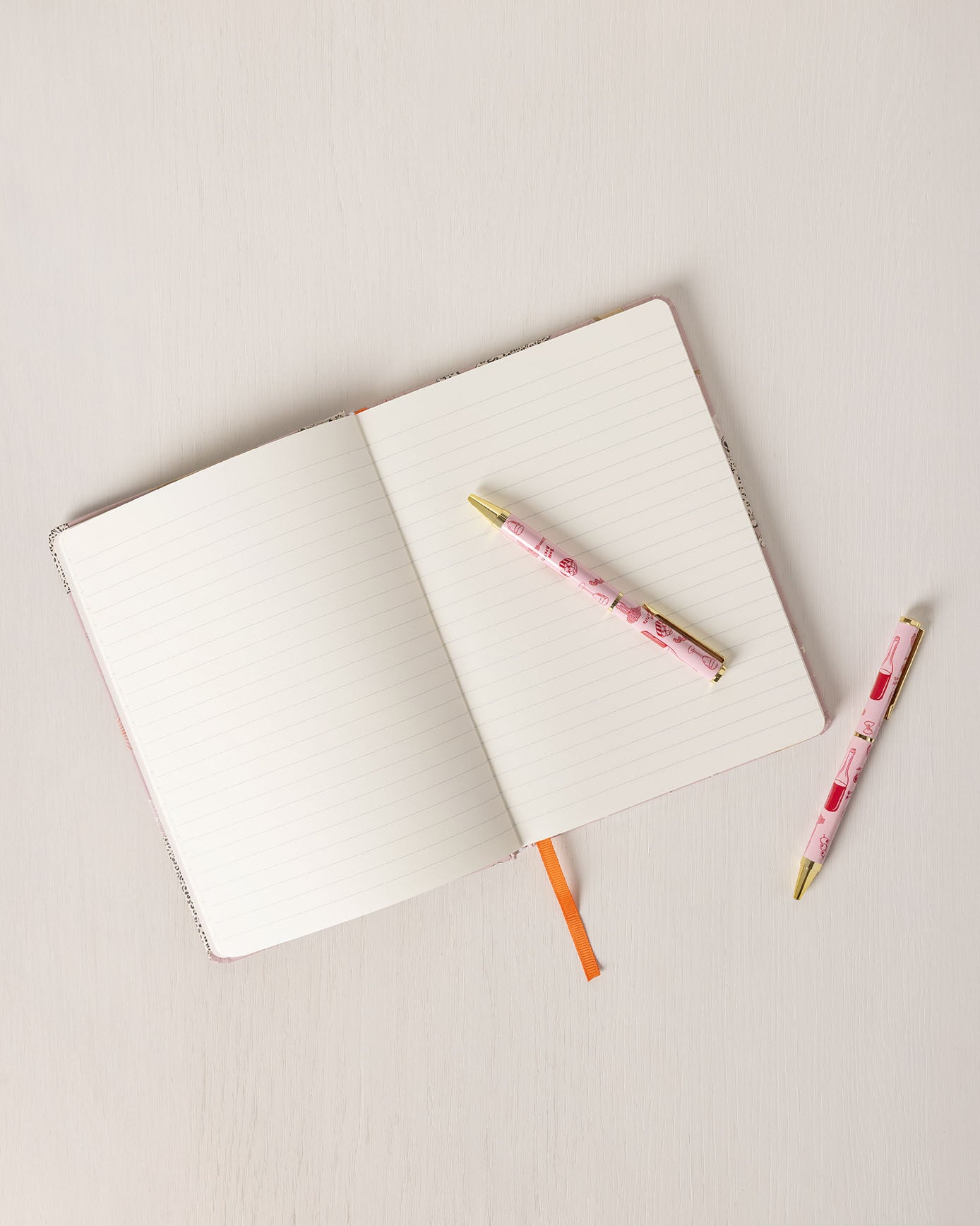 Twin Pack Boxed Pen Set - Pink Supper Club Print