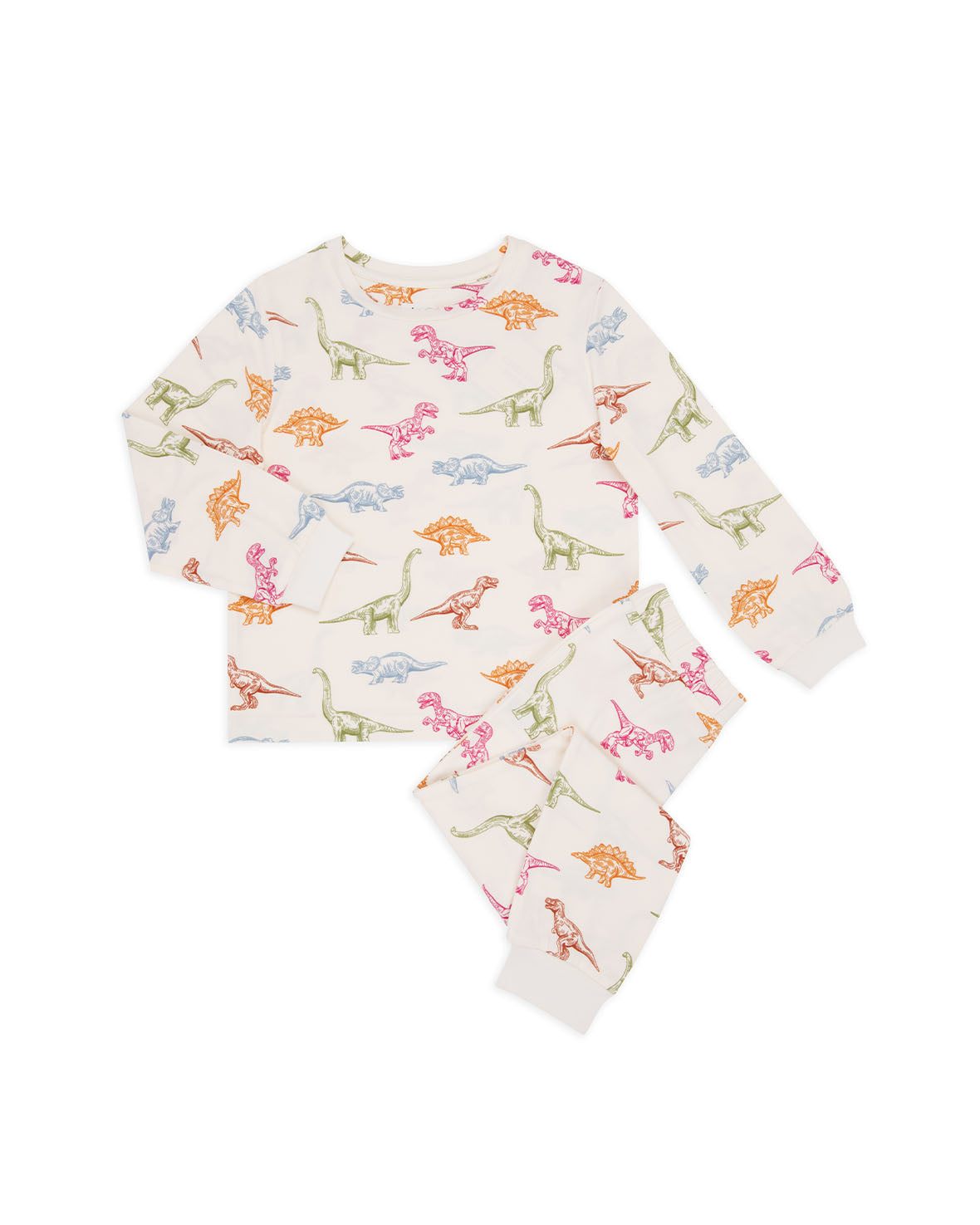 Kids Dinosaur Print Long Pyjama Set