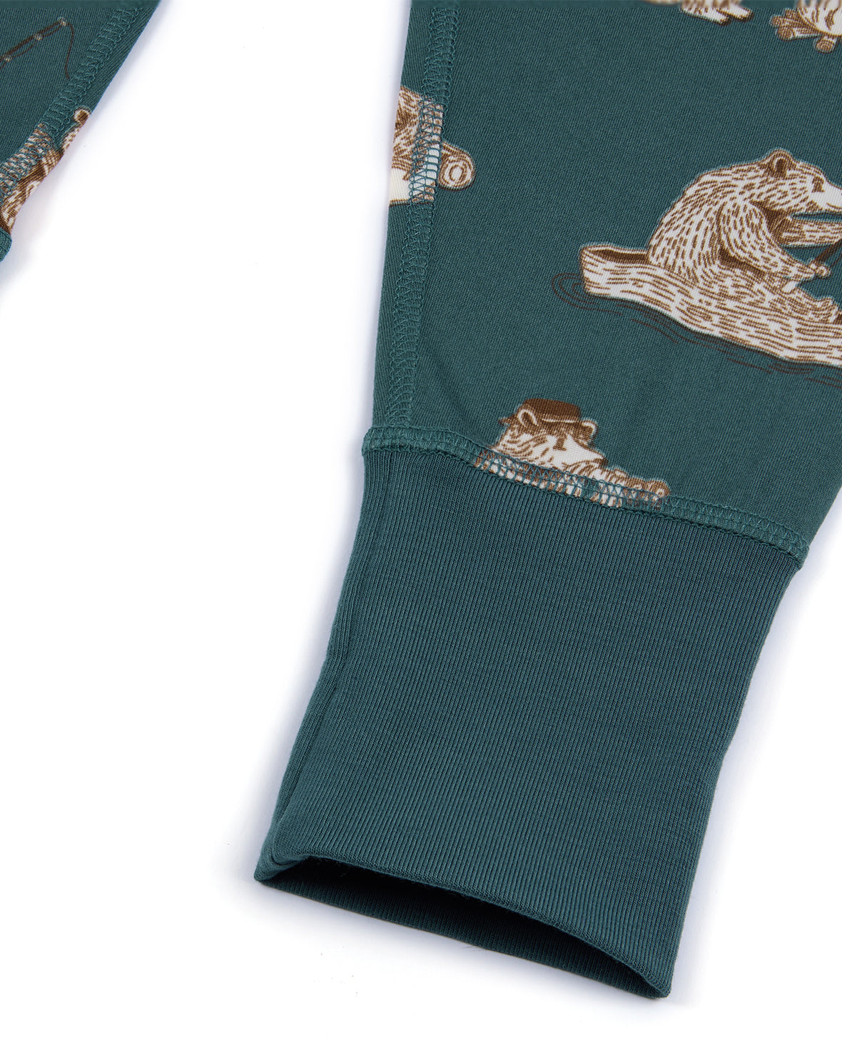 Kids Wilderness Bear Print Long Pyjama Set