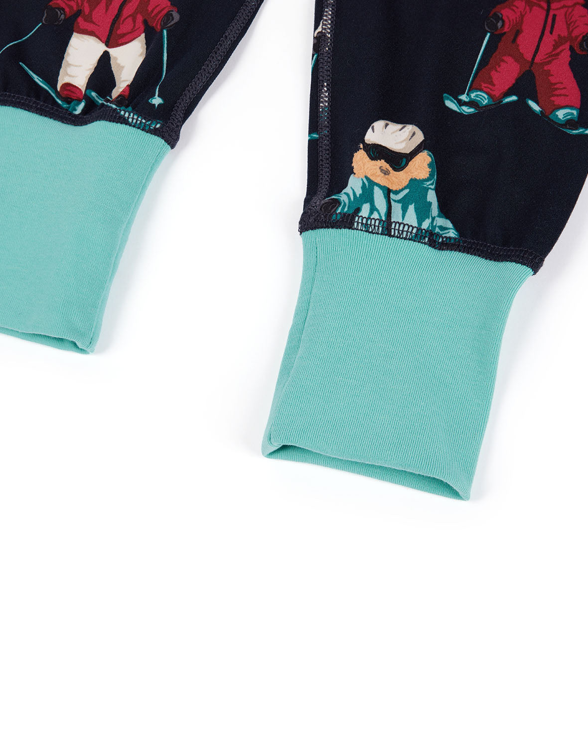 Kids Skiing Chip the Cockapoo Dog Print Long Pyjama Set
