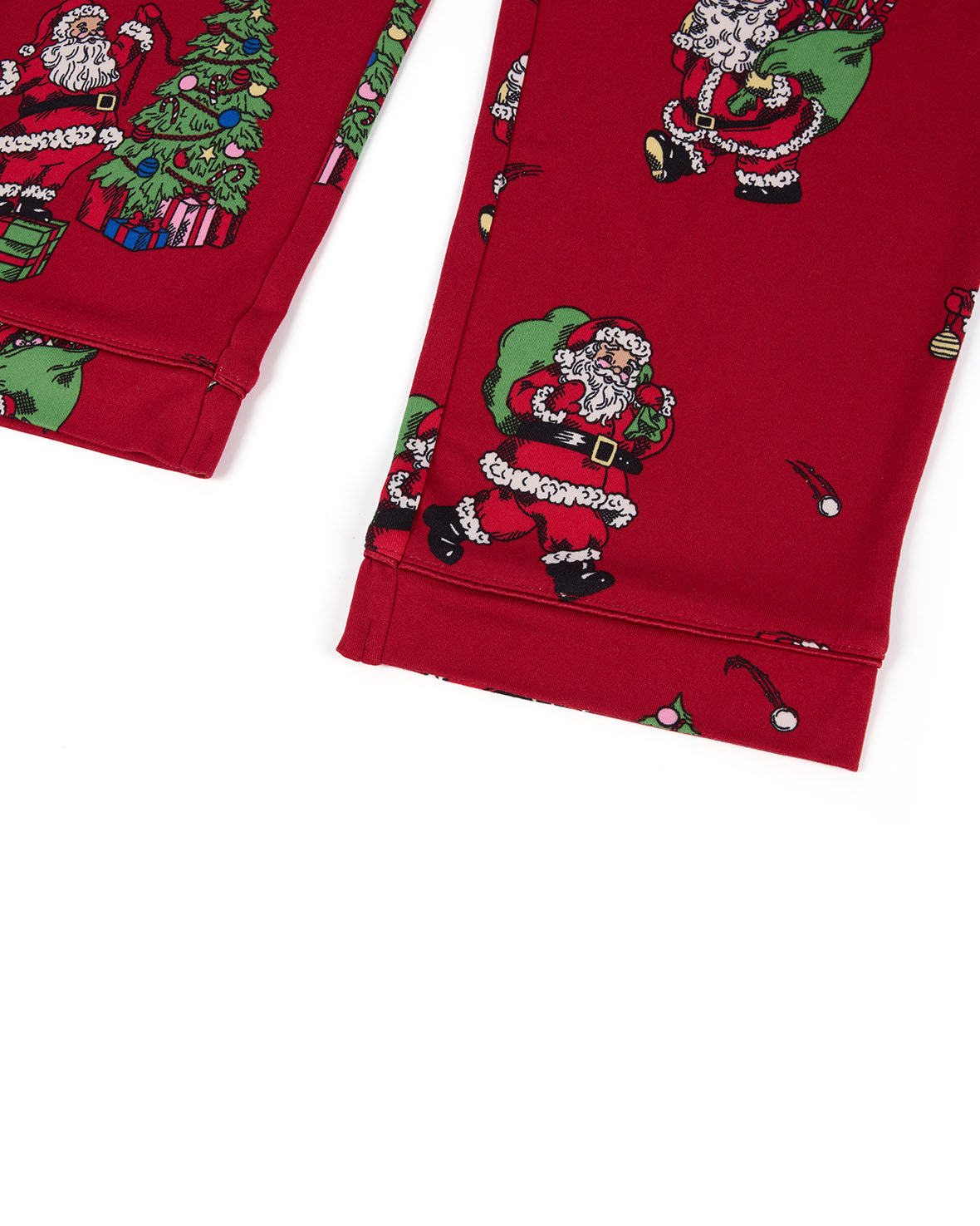 Kids Christmas Santa Snowball Print Long Pyjama Set