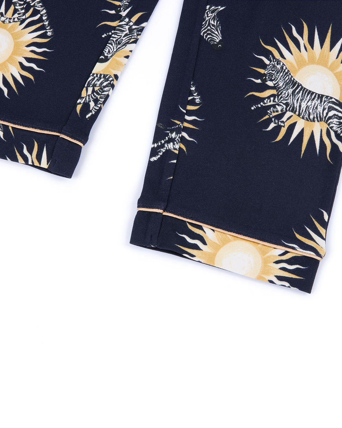 Kids Sunburst Zebra Print Long Pyjama Set