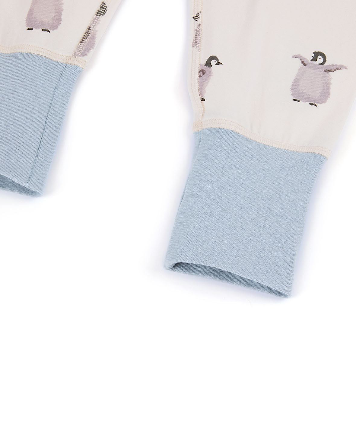 Kids Organic Cotton Penguin Print Long Pyjama Set