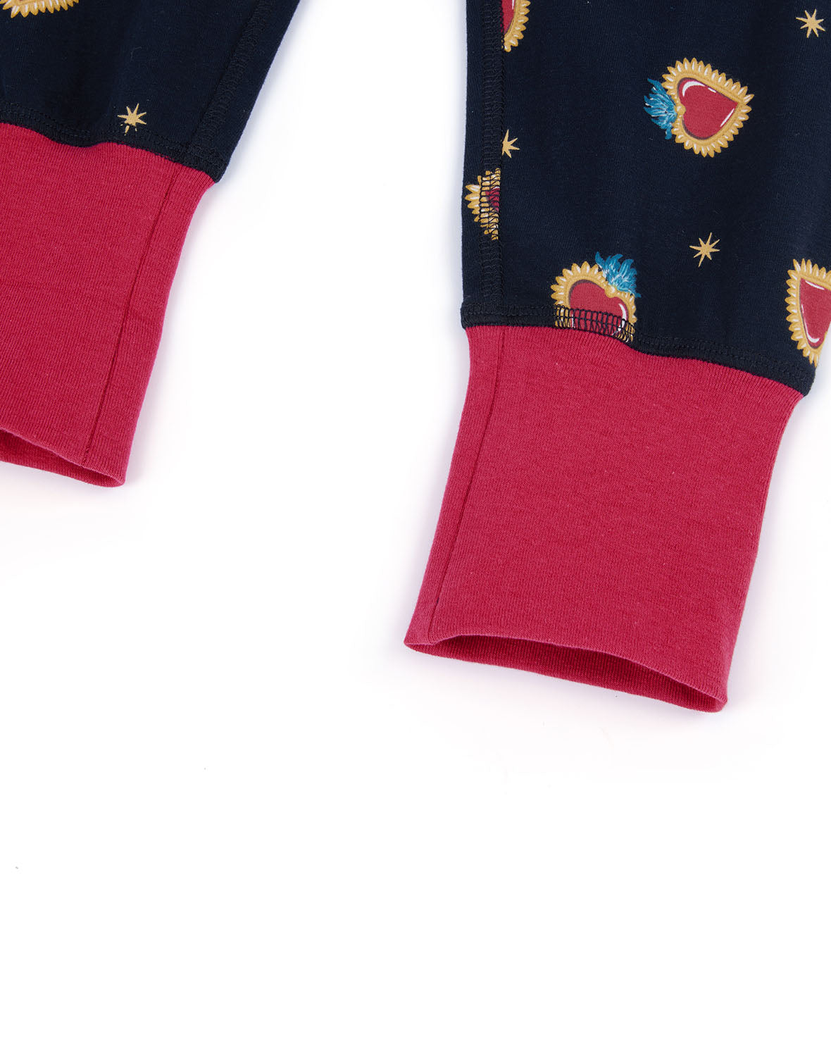 Kids Organic Cotton Enchanted Heart Print Long Pyjama Set