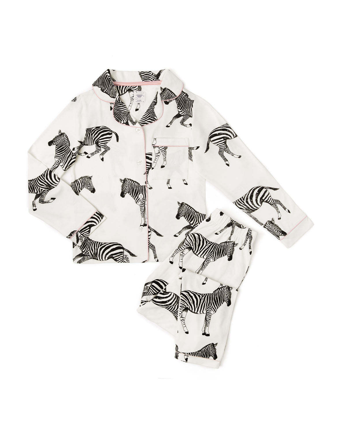 Kids Zebra Print Long Pyjama Set