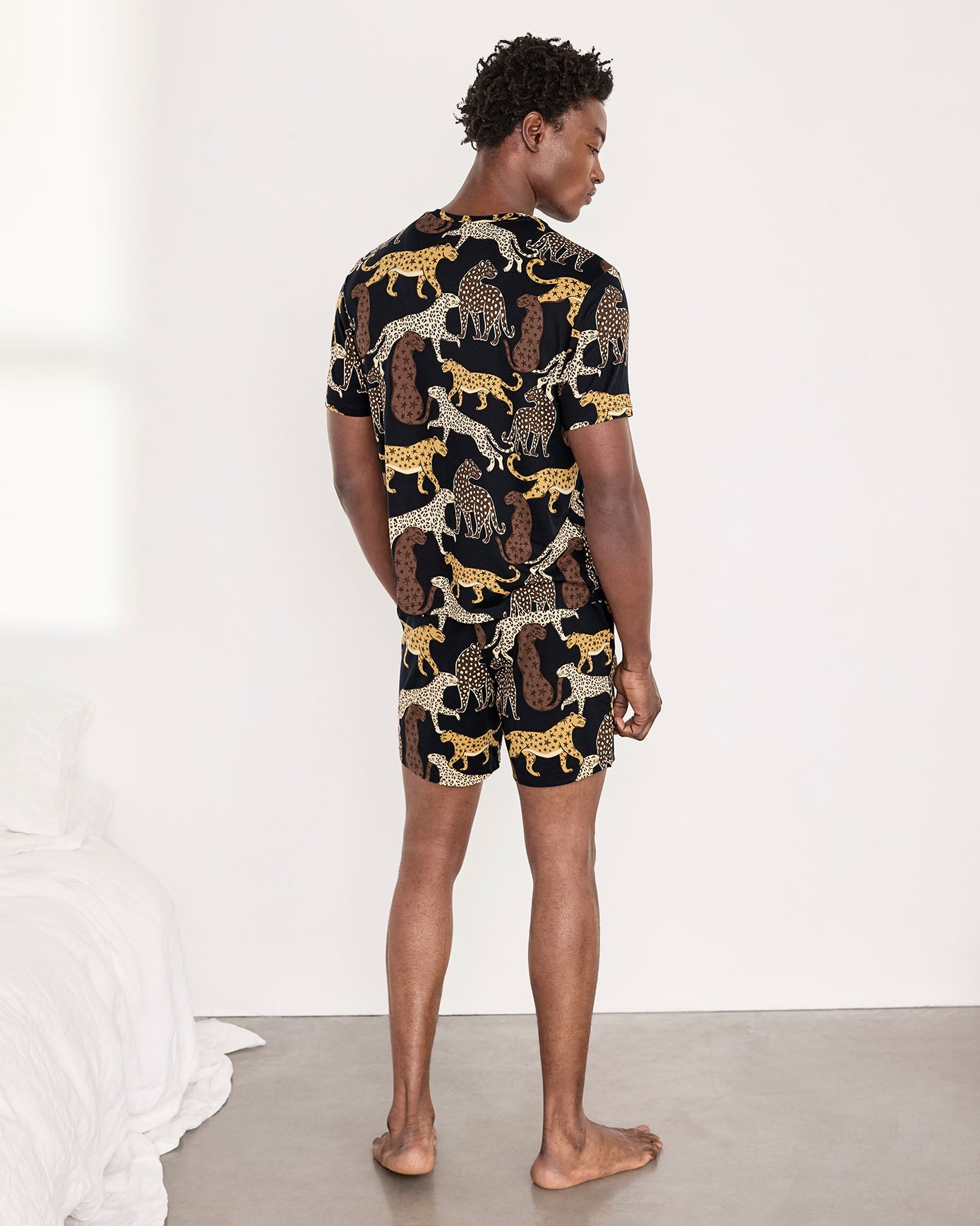 Starry Leopard Print Short Pyjama Set