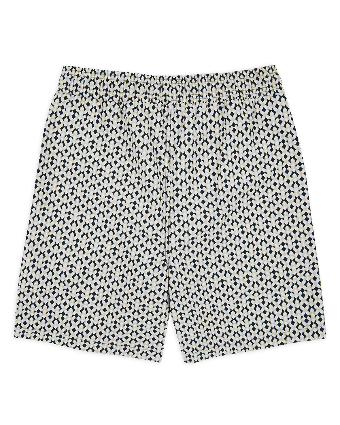 Geometric Tile Print Swim Shorts