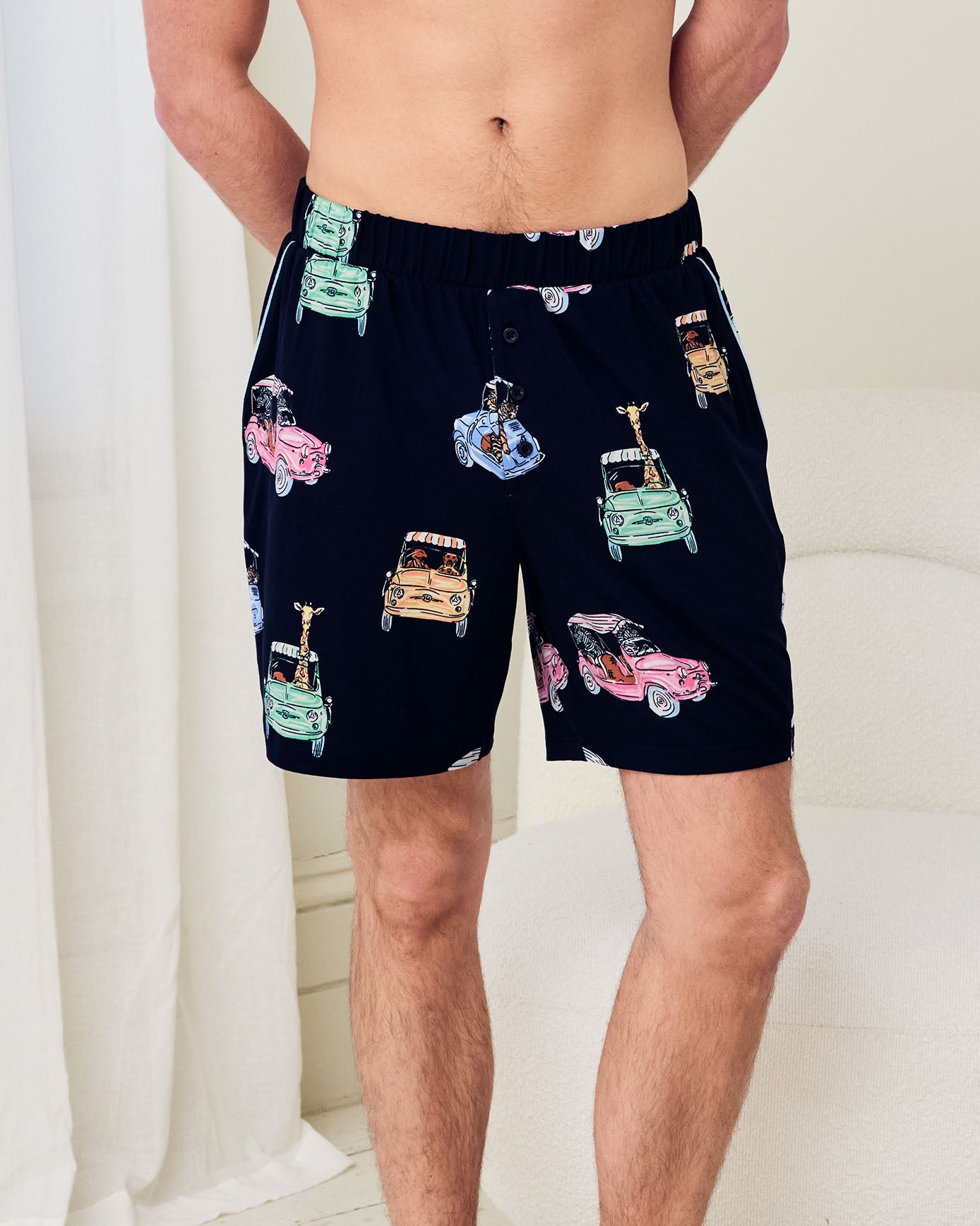 Safari Drive Print Pyjama Shorts