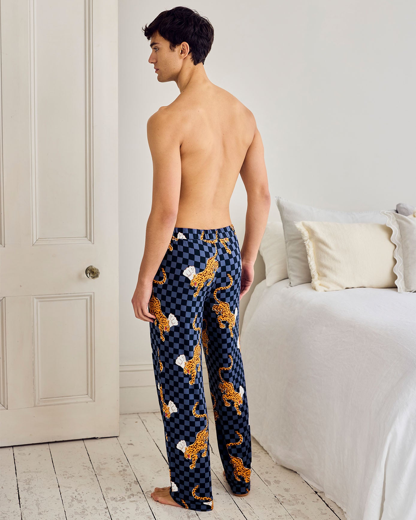 Leopard Chef Print Long Pyjama Bottoms