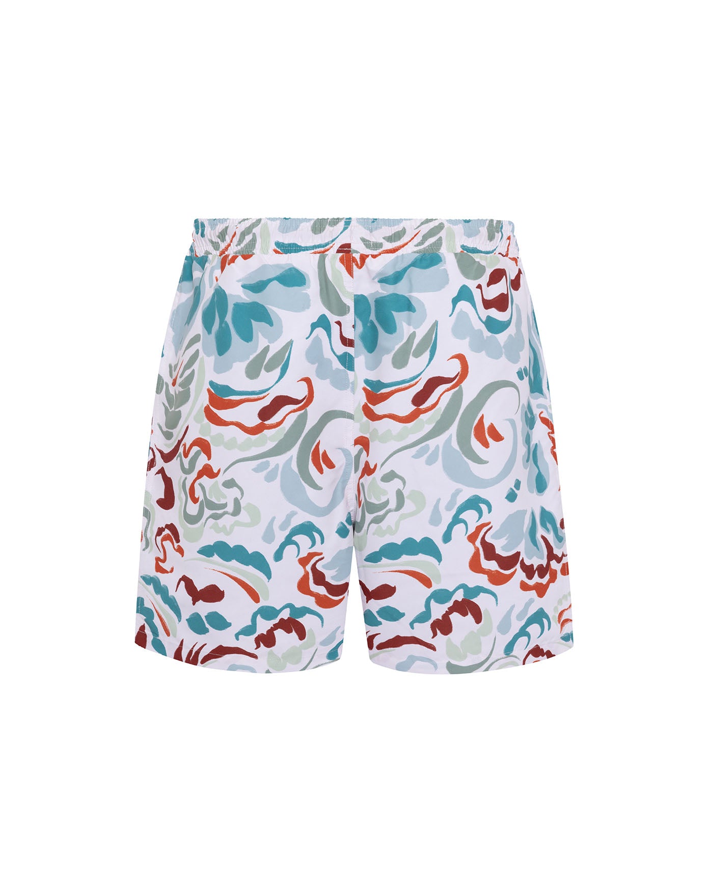 Coral Mirage Print Swim Shorts