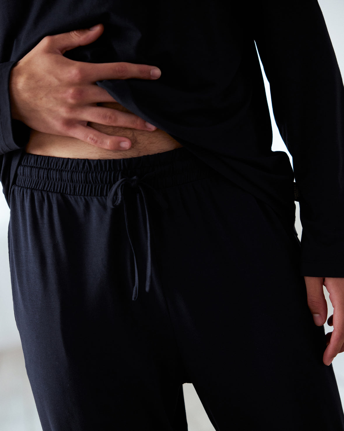 TENCEL™ Modal Long Crew Neck Pyjama Set - Navy