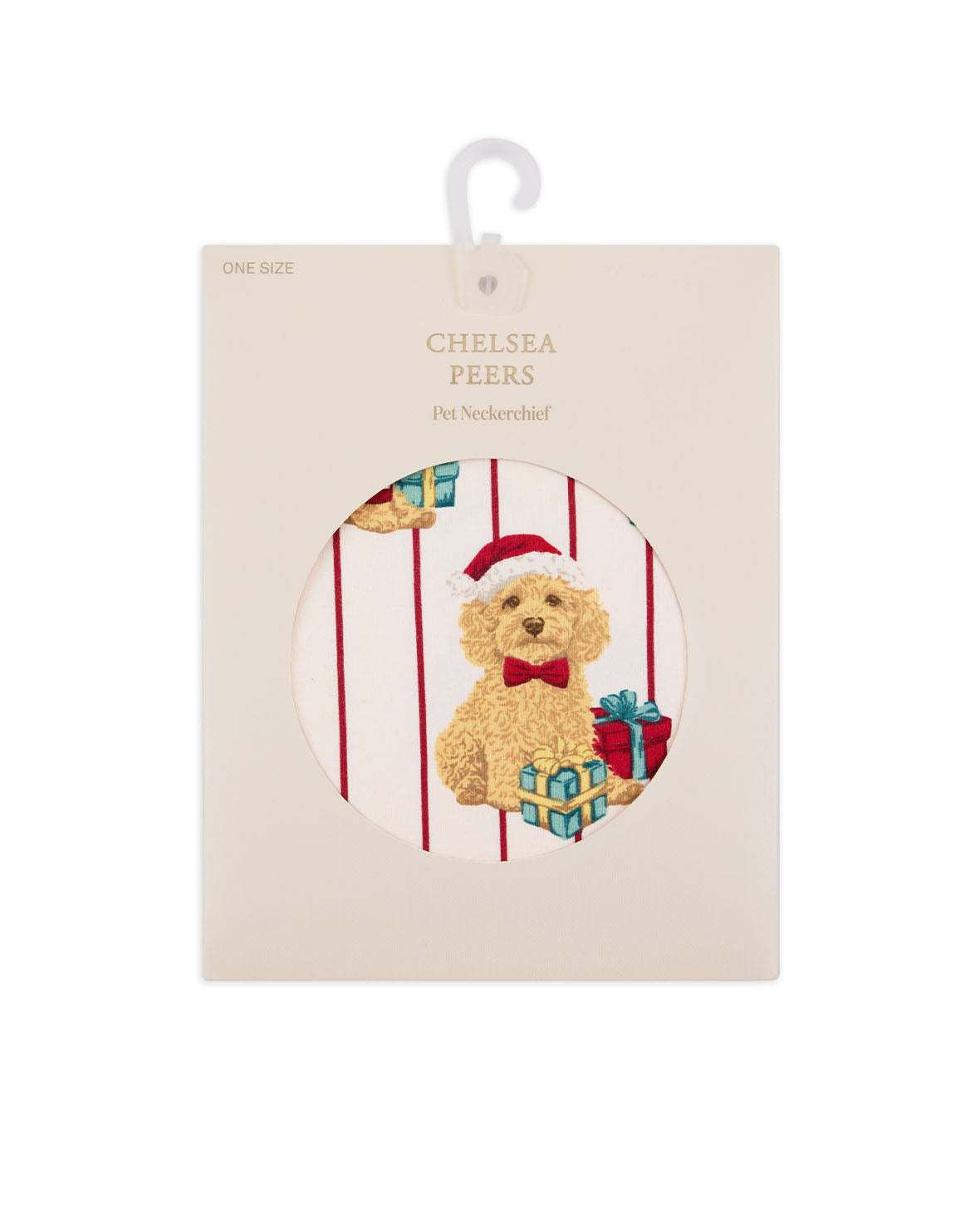 Pets Organic Cotton Chip the Christmas Cockapoo Dog Print Neckerchief