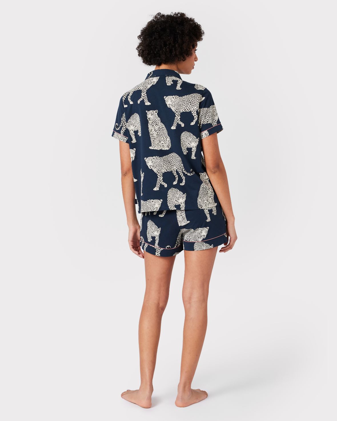 Organic Cotton Leopard Print Short Pyjama Set