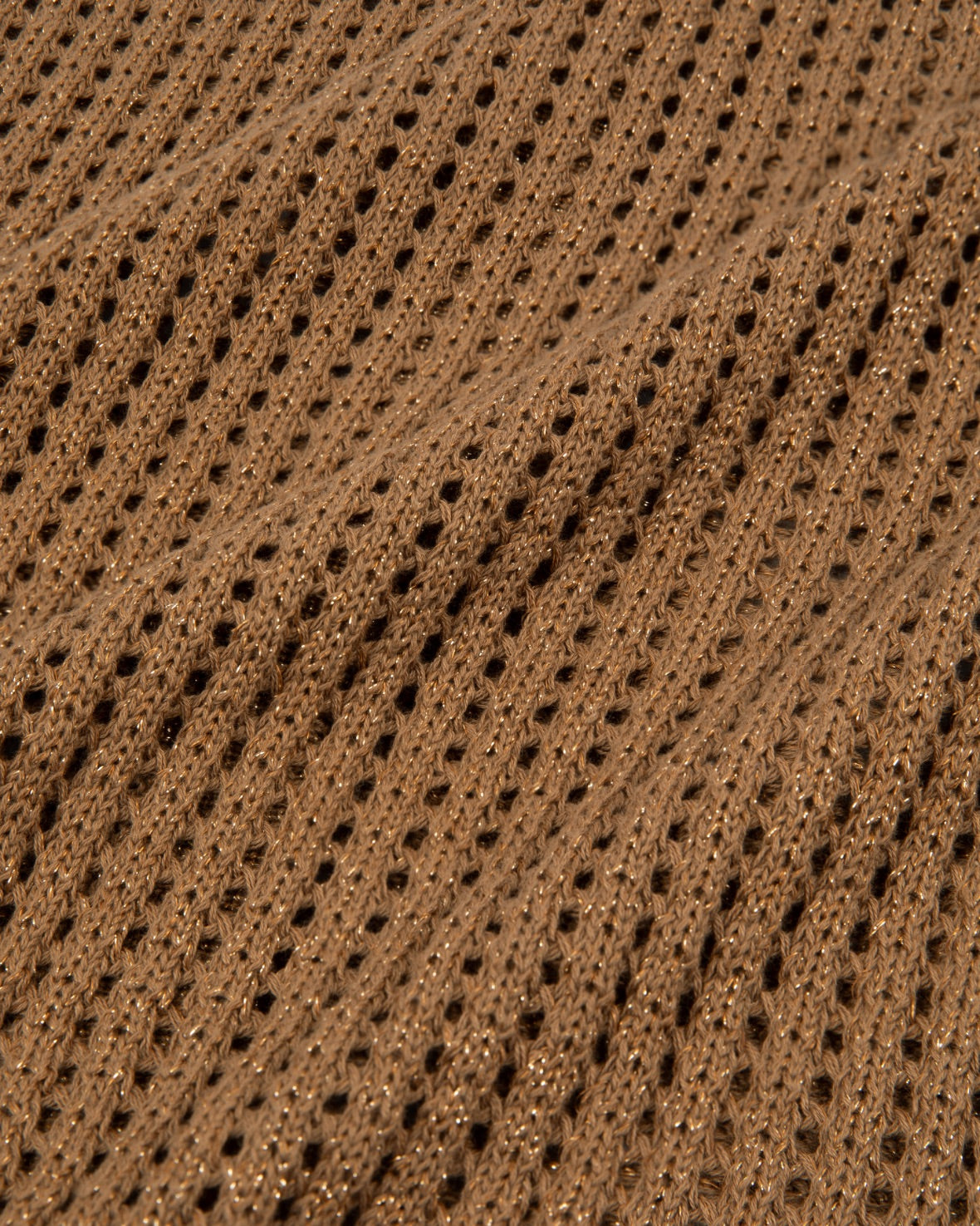 Metallic Knit Short Sleeve Shirt