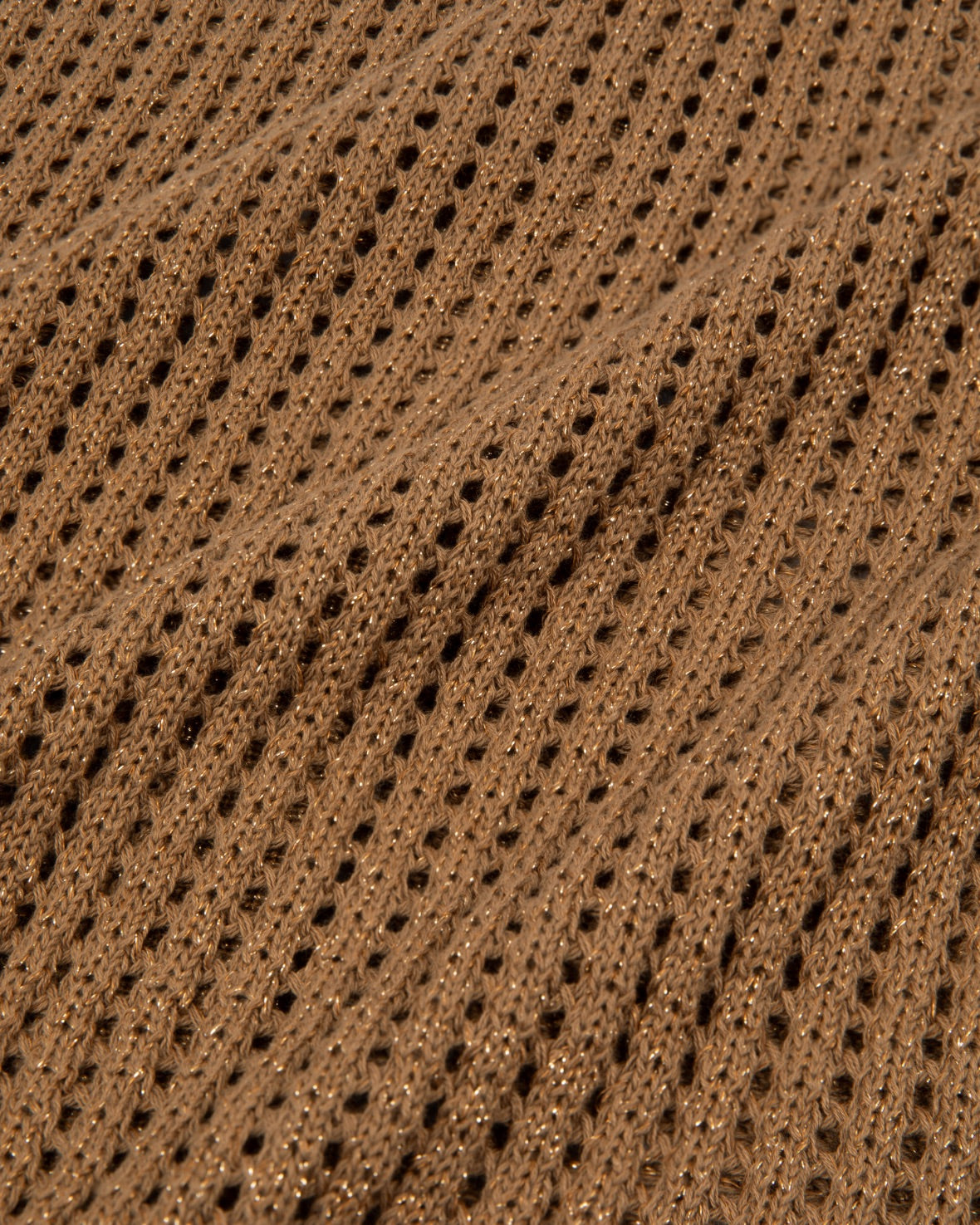 Metallic Knit Wide Leg Trousers