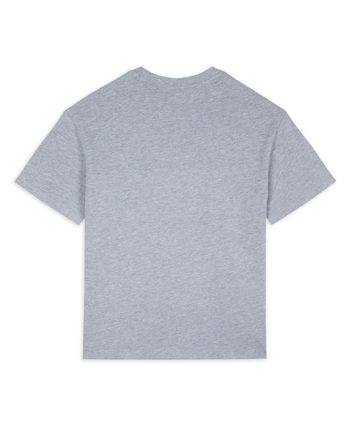 Organic Cotton Embossed Logo T-Shirt - Grey Marl