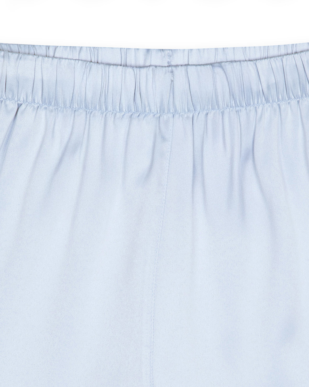 Satin Lace Trim Cami Short Pyjama Set - Cornflower Blue