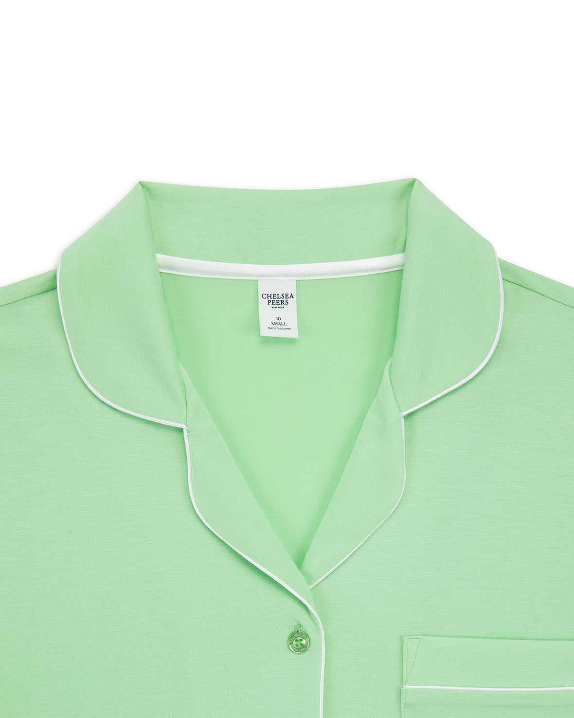 TENCEL™ Modal Short Button Up Pyjama Set - Spring Green