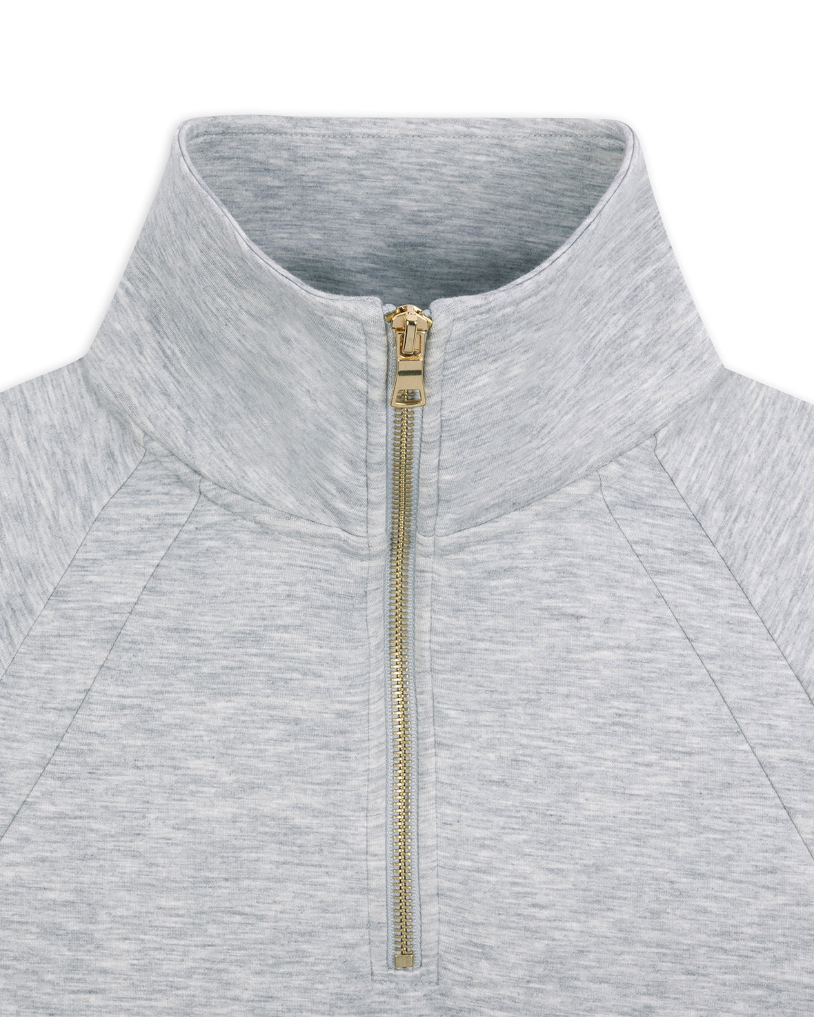 LuxeComfort Scuba Half-Zip Sweatshirt - Grey Marl