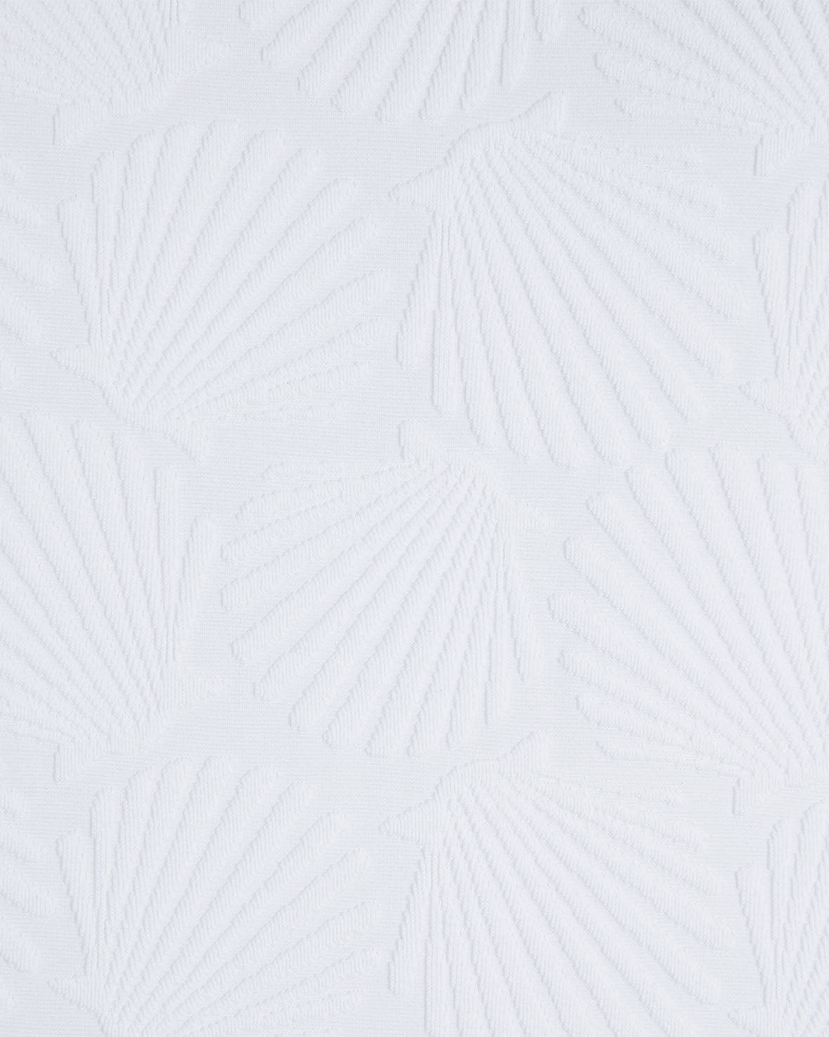 Jacquard Shell Triangle Bikini Top - White