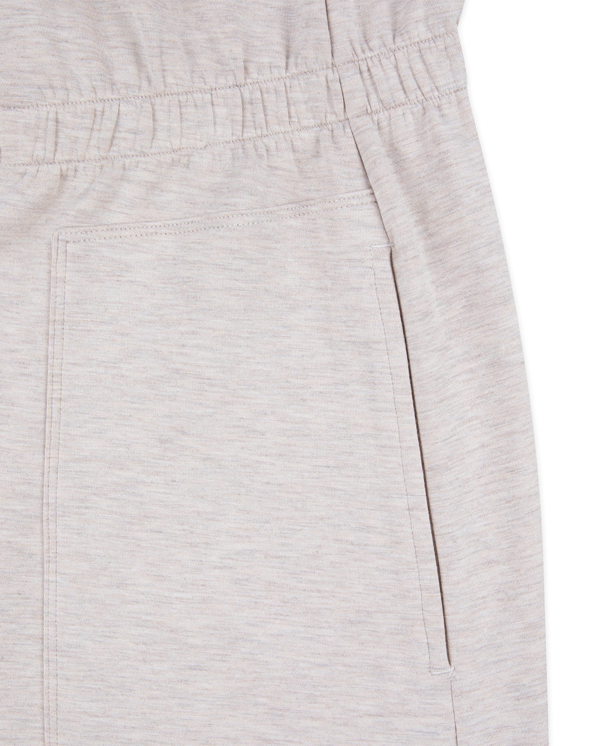 LuxeComfort Scuba Short Playsuit - Beige Marl