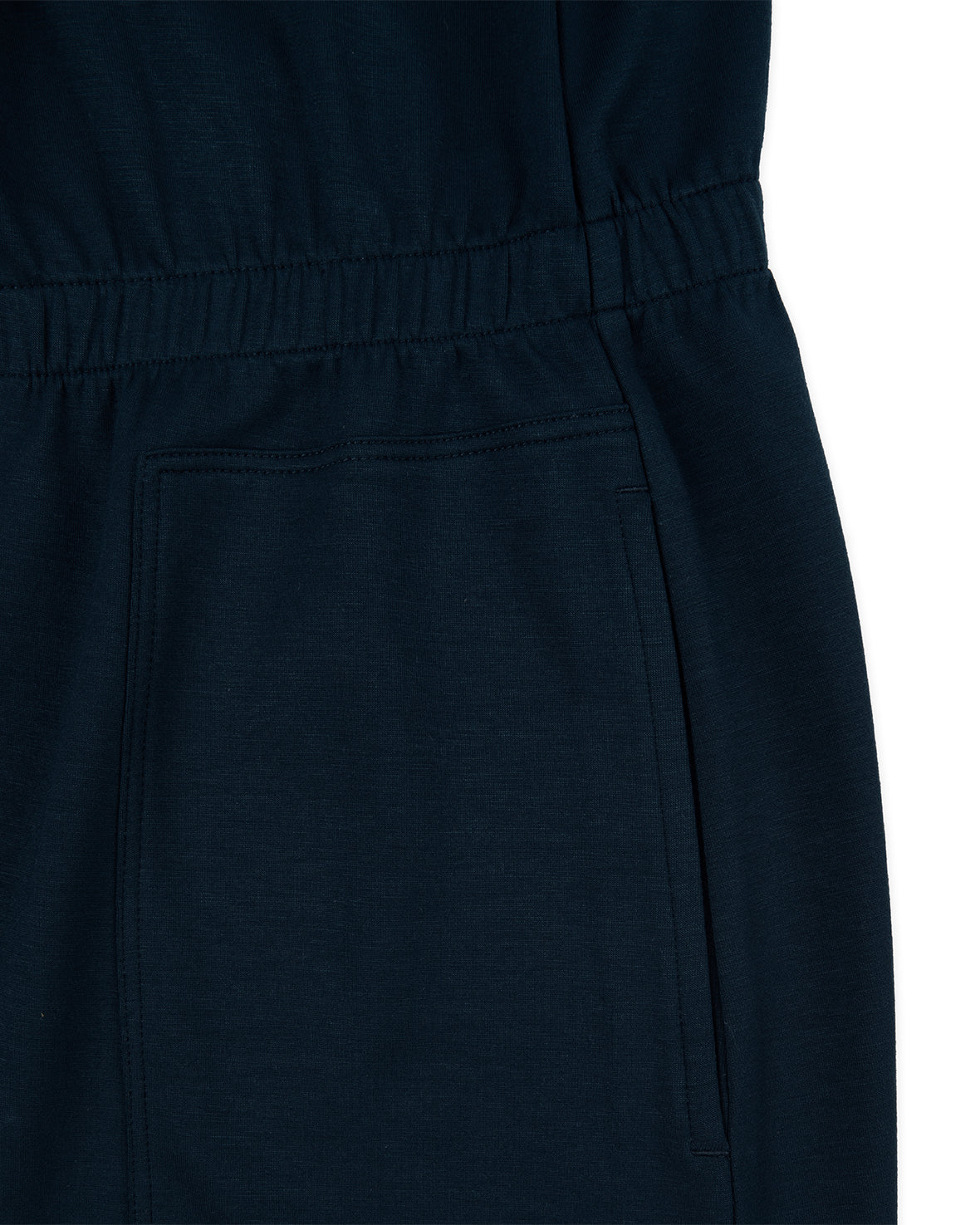 LuxeComfort Scuba Short Playsuit - Navy