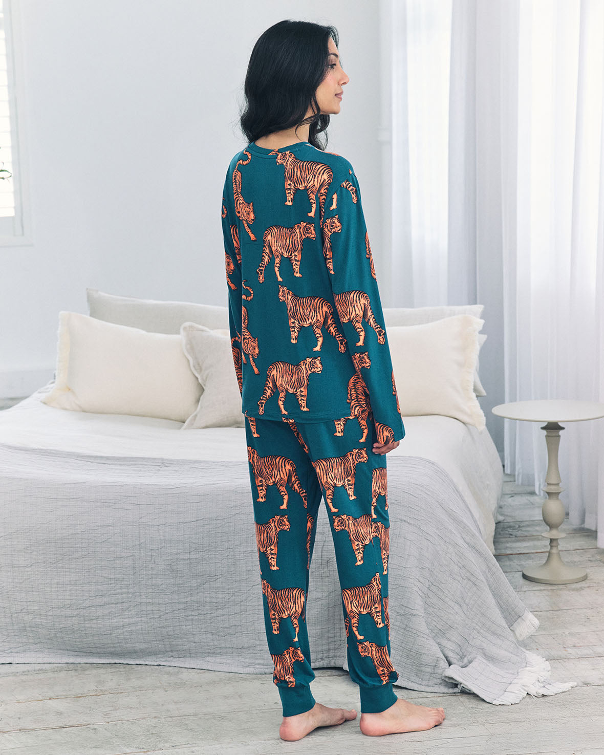 Maternity Tiger Print Long Pyjama Set