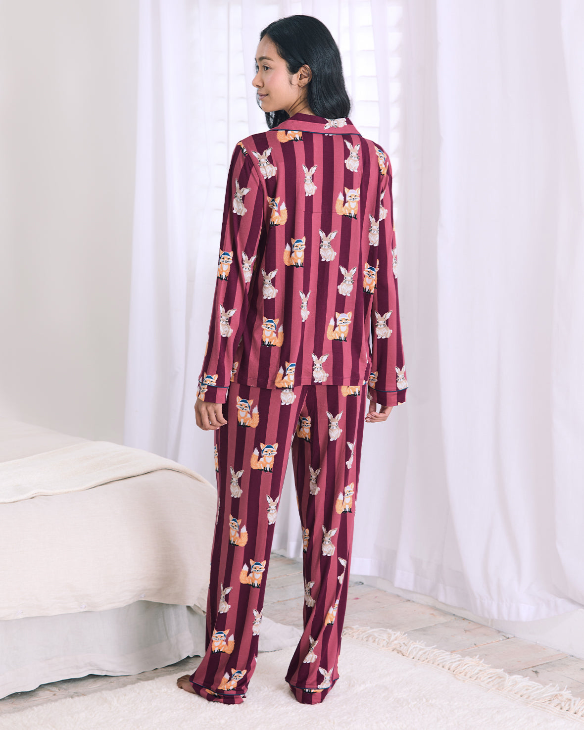 Fox and Hare Long Pyjama Set