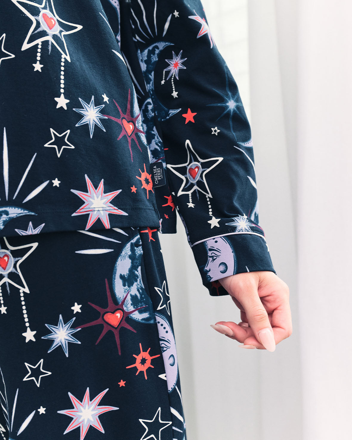 Organic Cotton Mystic Moon Print Long Pyjama Set