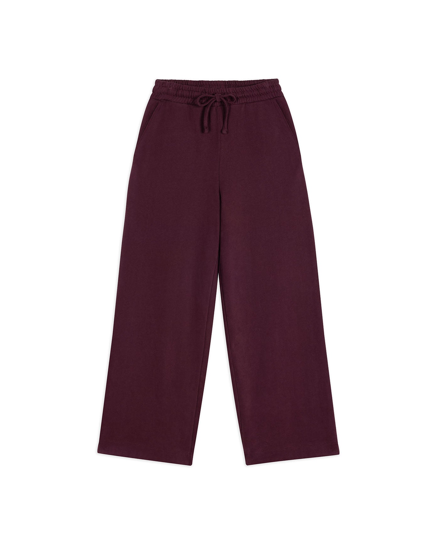 Organic Cotton Joggers - Burgundy
