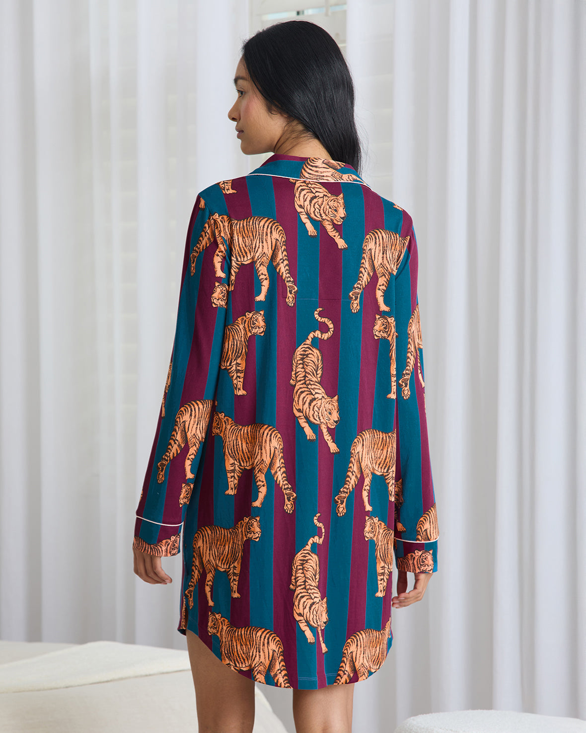 Tiger Stripe Print Nightshirt