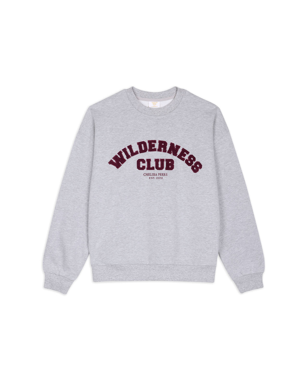 Organic Cotton Varsity Embroidered Wilderness Club Sweatshirt