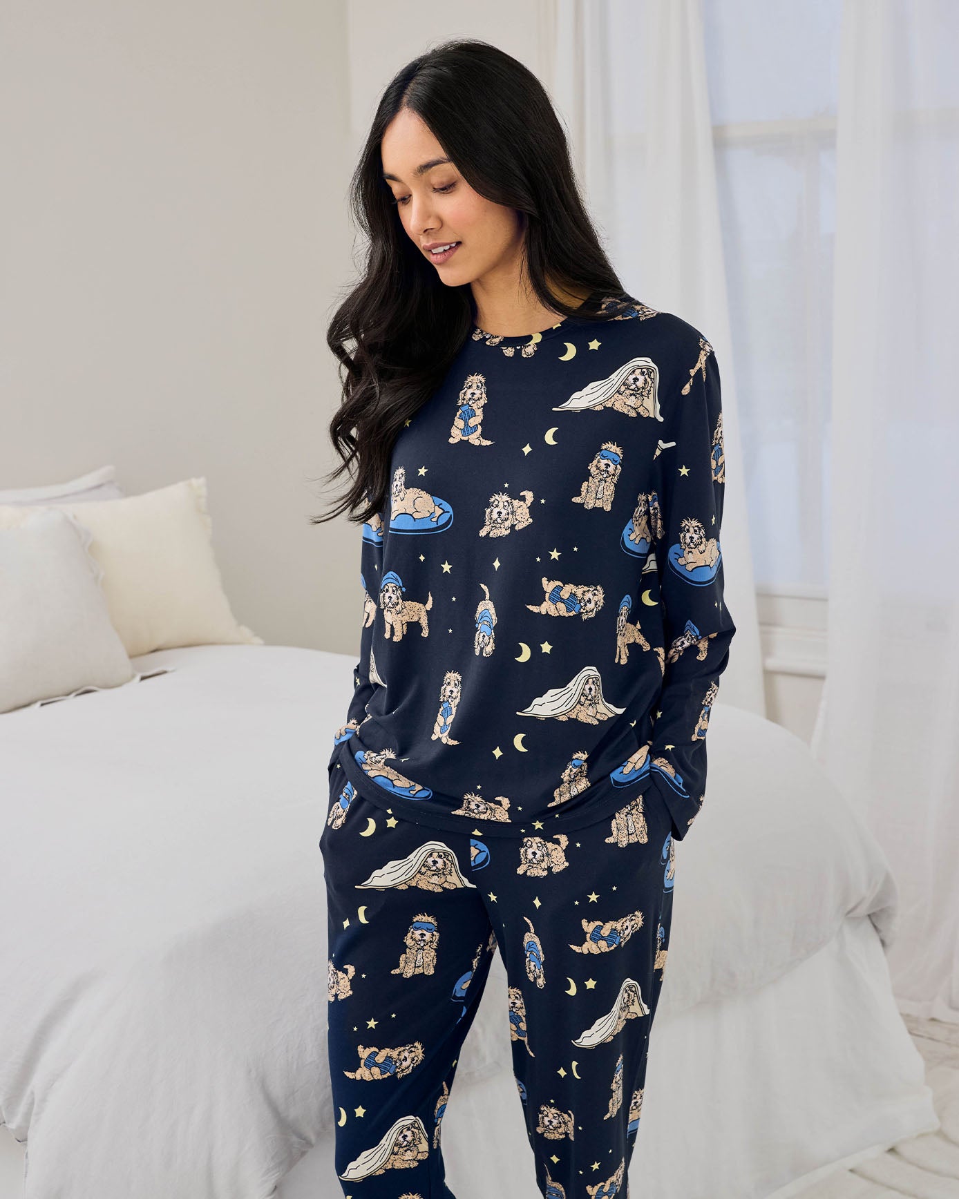 Cockapoo Snooze Print Long Pyjama Set