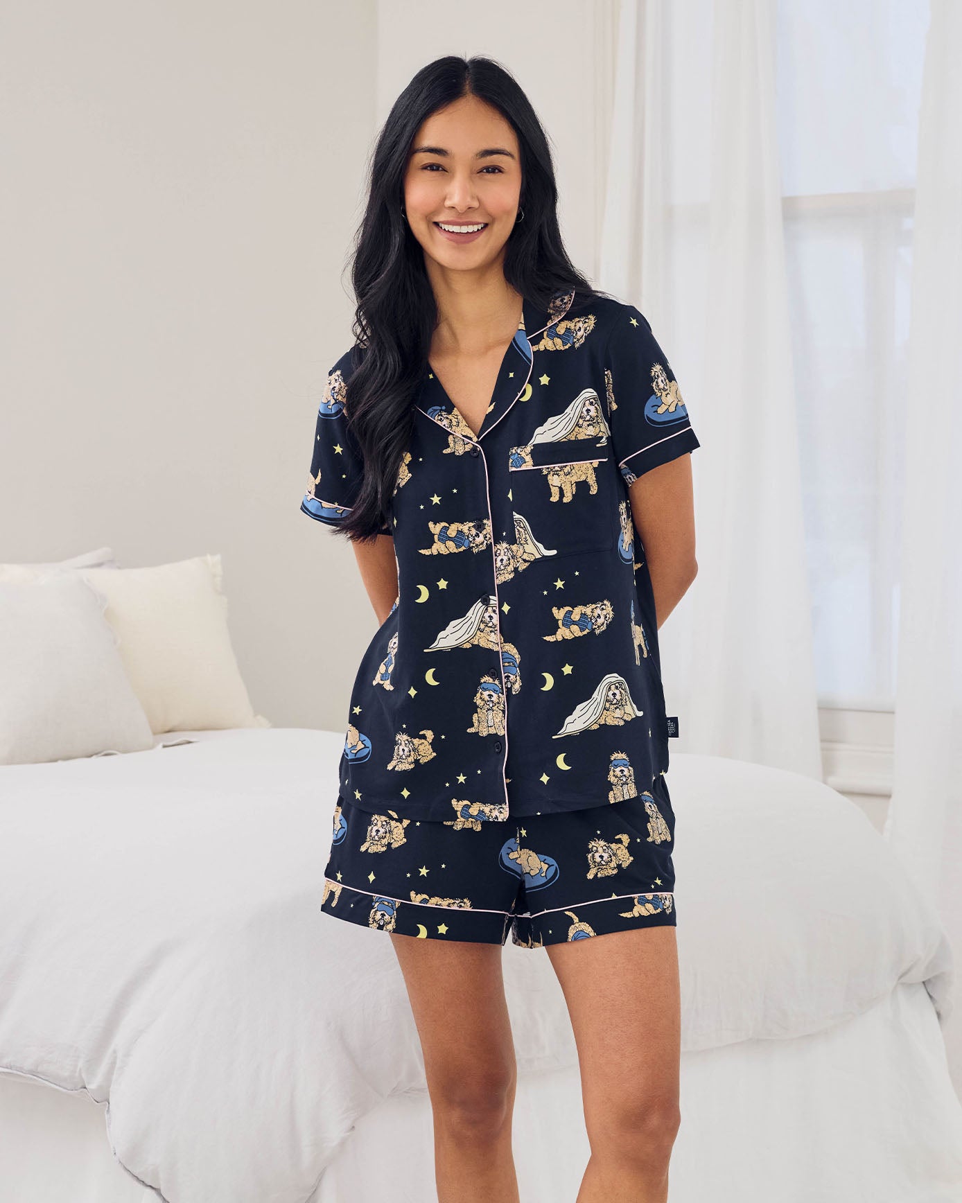 Cockapoo Snooze Print Short Pyjama Set
