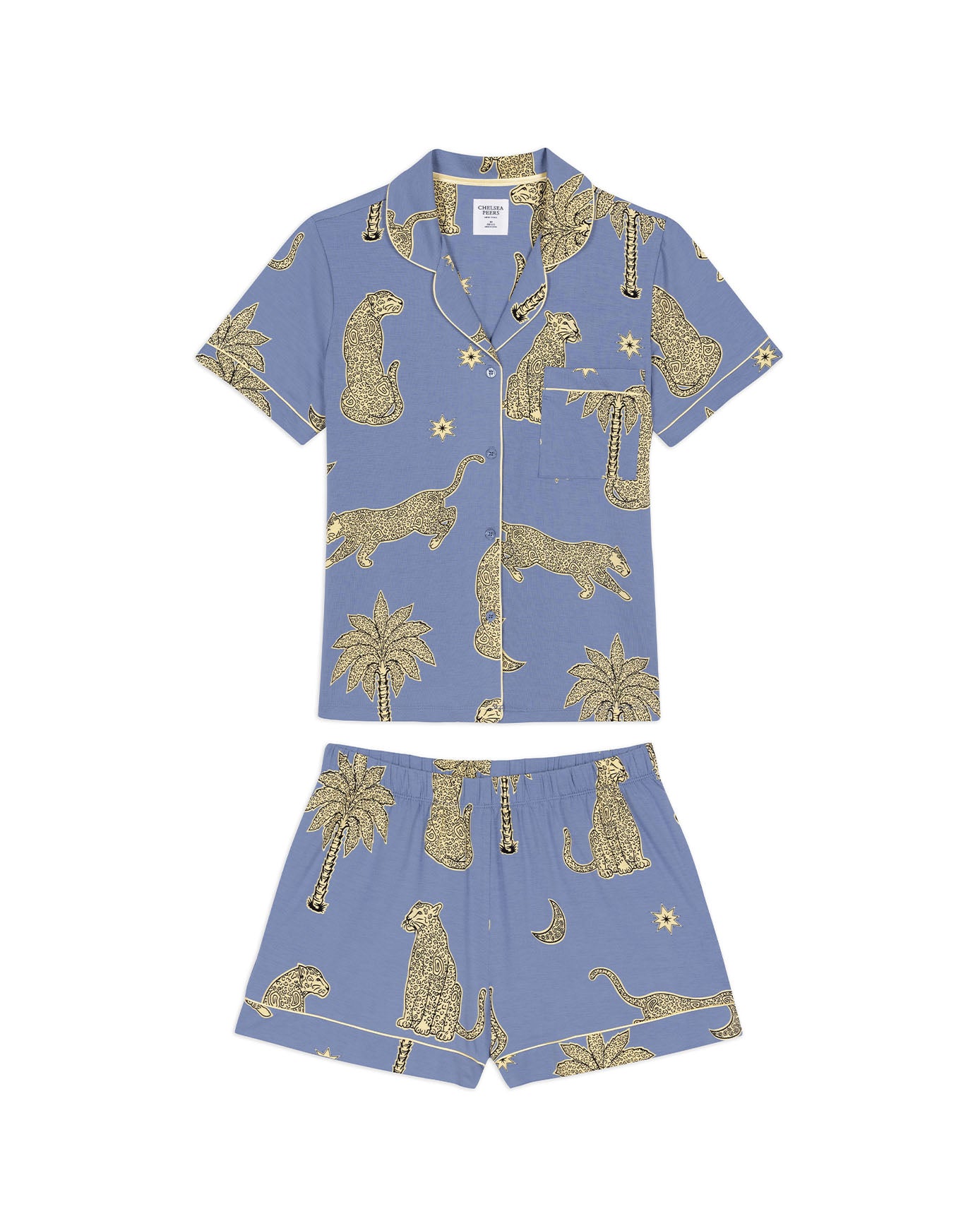 TENCEL™ Modal Midnight Leopard Print Short Pyjama Set