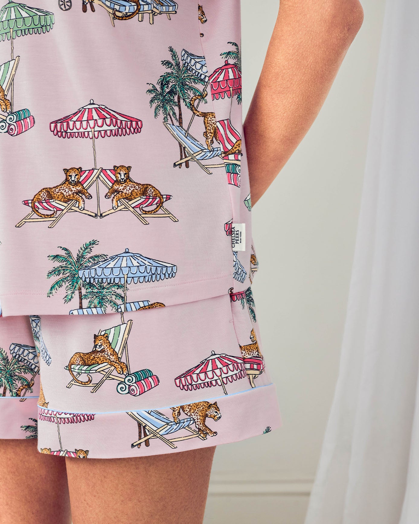 TENCEL™ Modal Lounging Leopards Print Short Pyjama Set