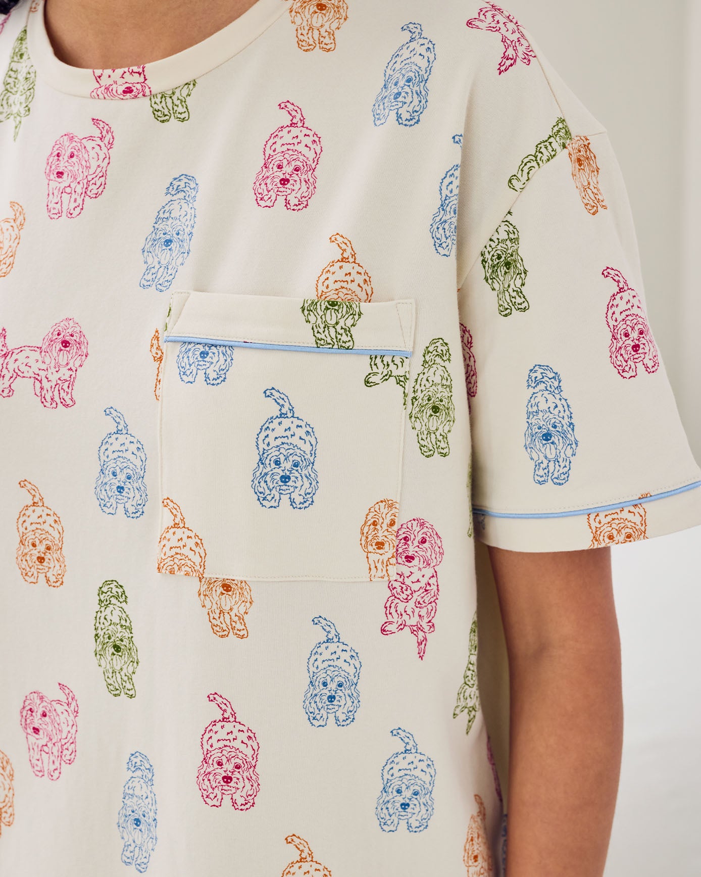 Organic Cotton Rainbow Cockapoo Print Nightshirt