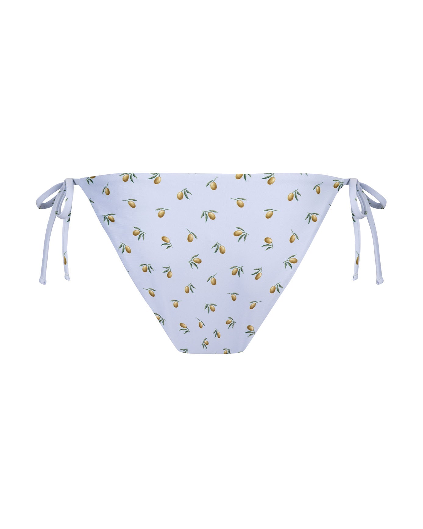 Ditsy Olive Print Tie Side Bikini Bottoms