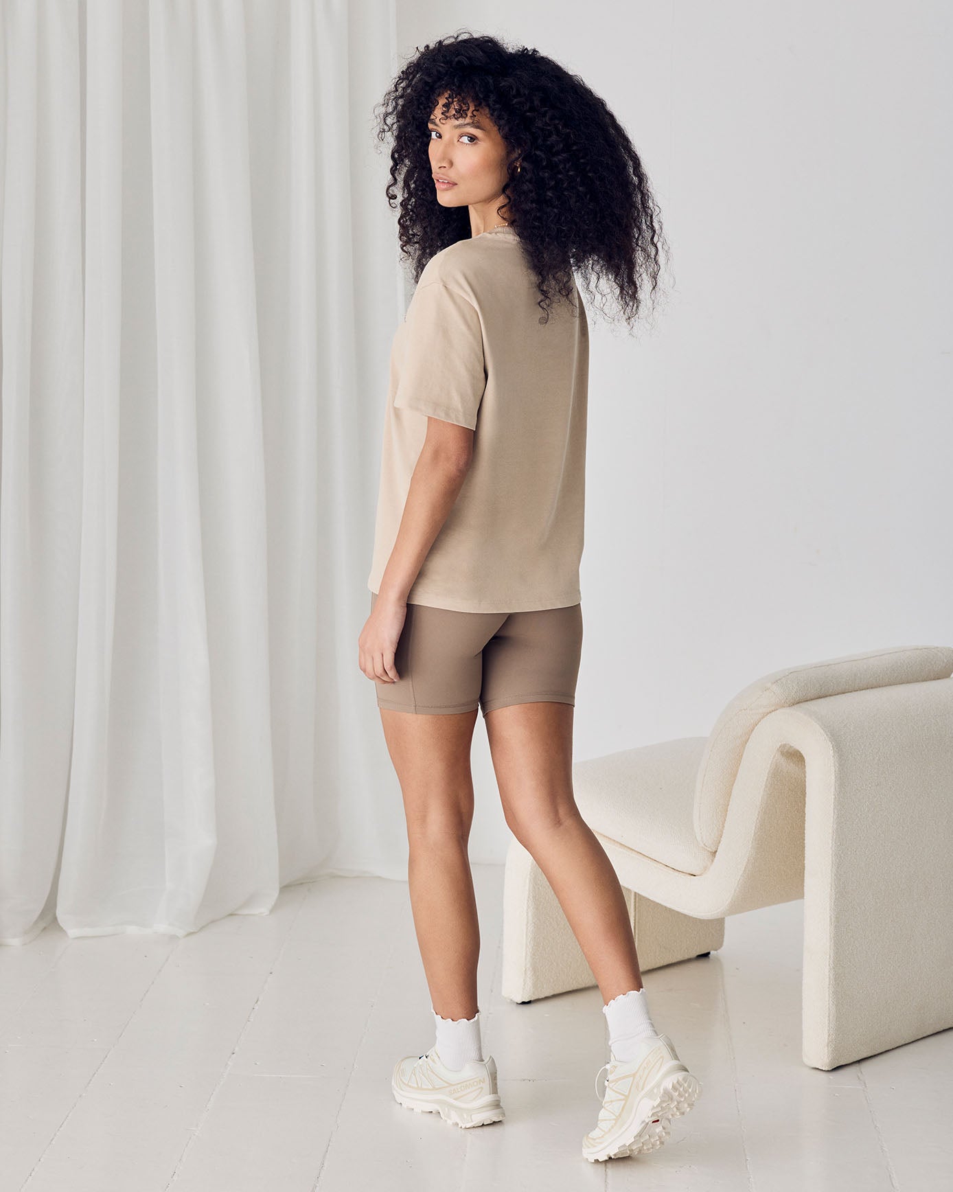 SoftSculpt Cycling Shorts - Latte