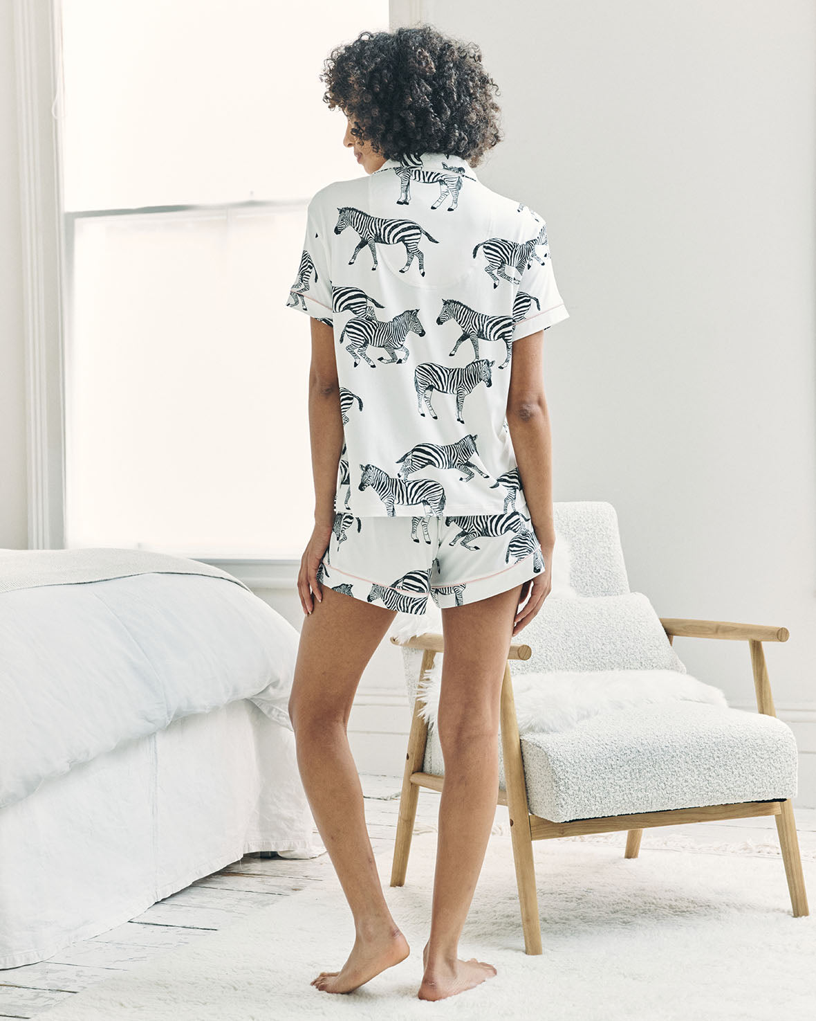 Zebra Print Short Pyjama Set