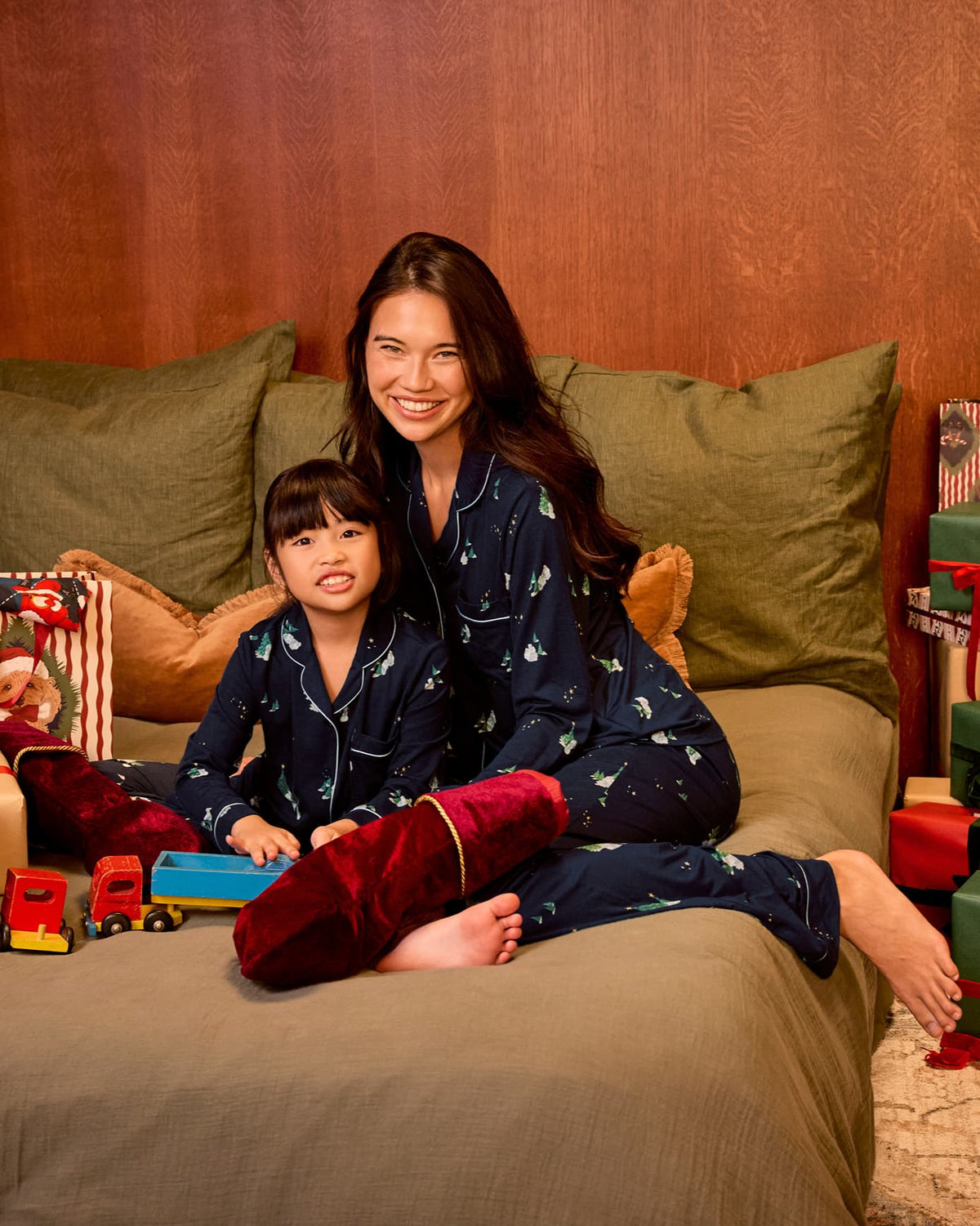 TENCEL™ Modal Starlit Pines Print Matching Mini-Me Pyjamas