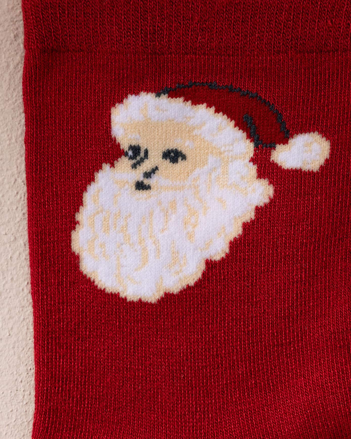 Embroidered Christmas Santa Songbook Bauble Socks