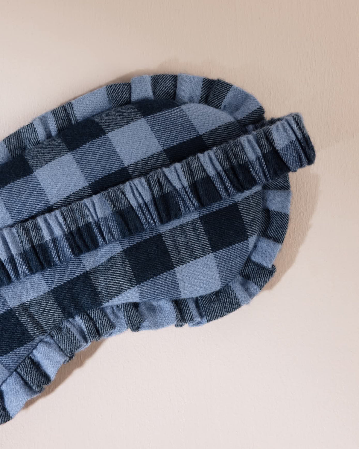 Organic Cotton Gingham Mythical Dragon Print Sleep Mask & Scrunchie Gift Set