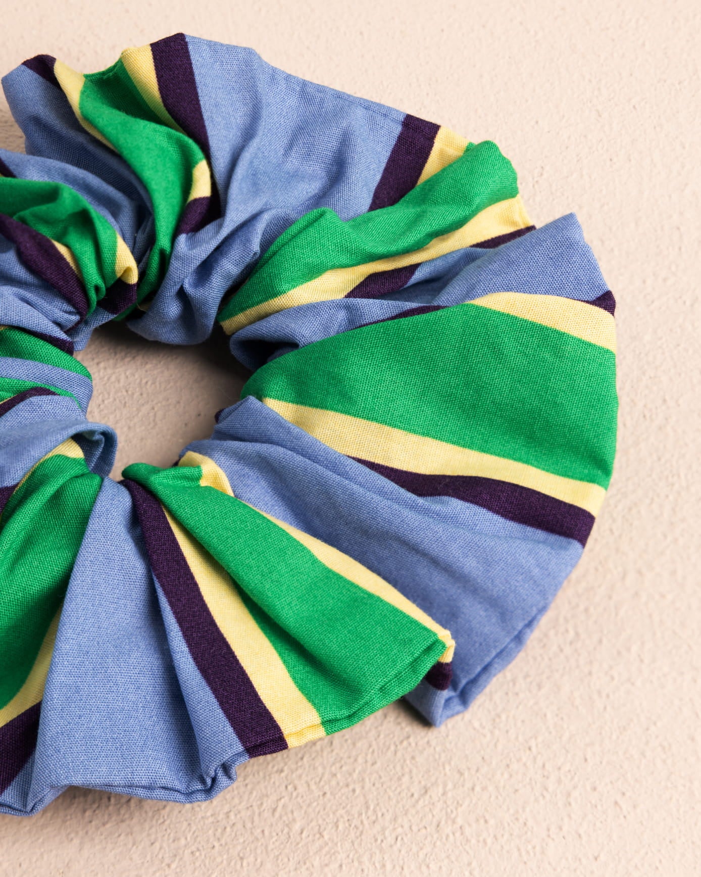 Organic Cotton Jewel Stripe Sleep Mask & Scrunchie Gift Set